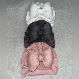 Baby girl head wraps, 3 pieces, like new